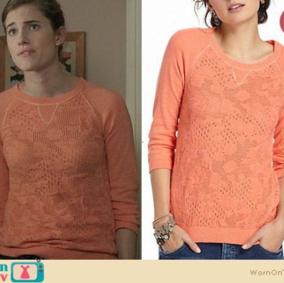 Anthropologie Empyren Pointelle Sweater - Picture 2 of 6